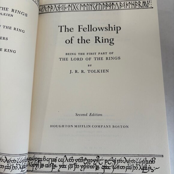 J.R.R. Tolkien The Lord of the Rings Boxset 1978 Houghton Mifflin 2nd Edition - Picture 6 of 8